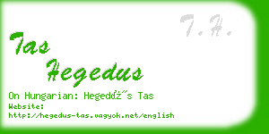 tas hegedus business card